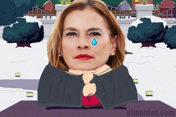 Beatriz Gutiérrez Müller, en referencia a South Park cuando Cartman ya no tiene cuentas en redes sociales.