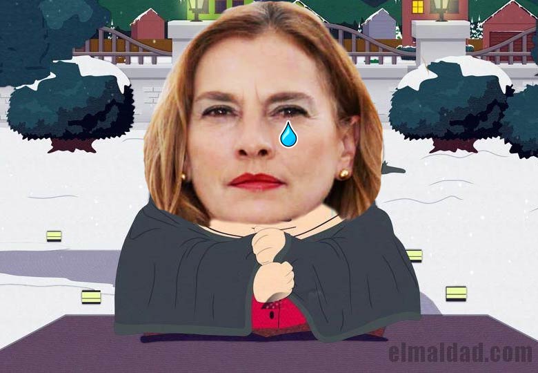 Beatriz Gutiérrez Müller, en referencia a South Park cuando Cartman ya no tiene cuentas en redes sociales.