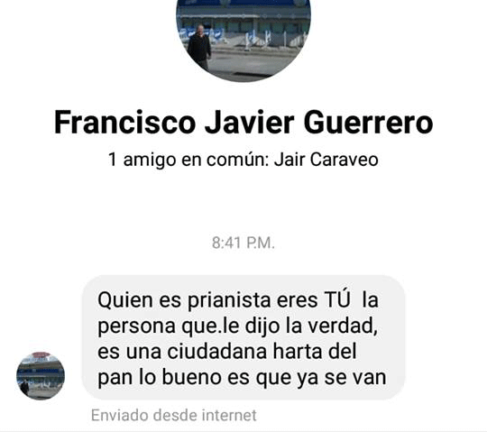 Inbox de Francisco Javier Guerrero.