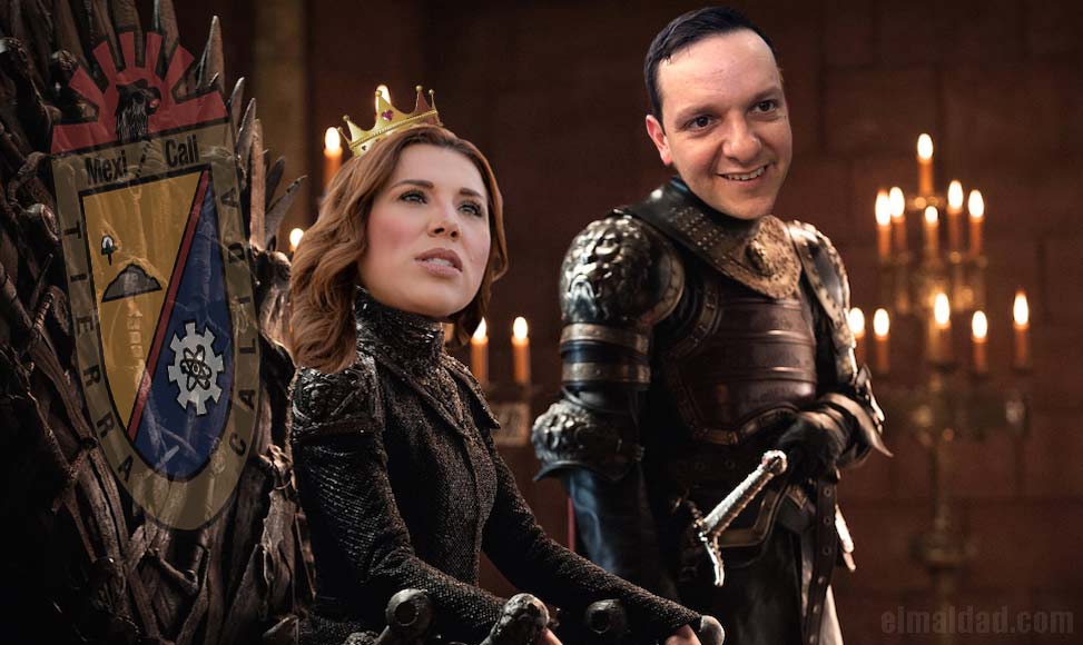 Marina del Pilar junto a Carlos Torres emulando a los Lannister de Game Of Thrones.