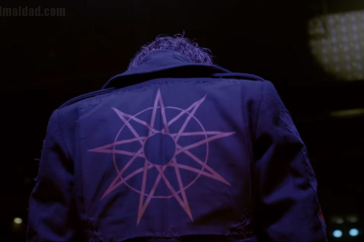 Una de las tomas iniciales del vídeo Solway Firth de Slipknot.