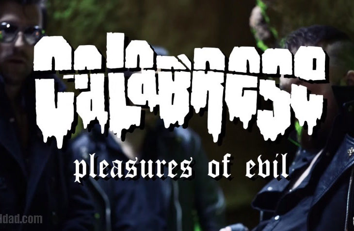 Portada del vídeo musical de Calabrese "Pleasures Of Evil".