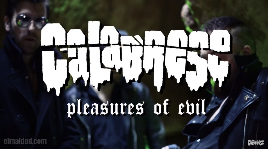 Portada del vídeo musical de Calabrese "Pleasures Of Evil".