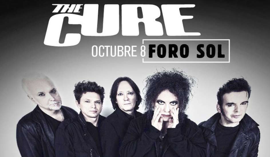 The Cure en vivo el 8 de Octubre en el Foro Sol de la CDMX.