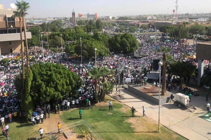 Manifestación del orgullo cimarrón.