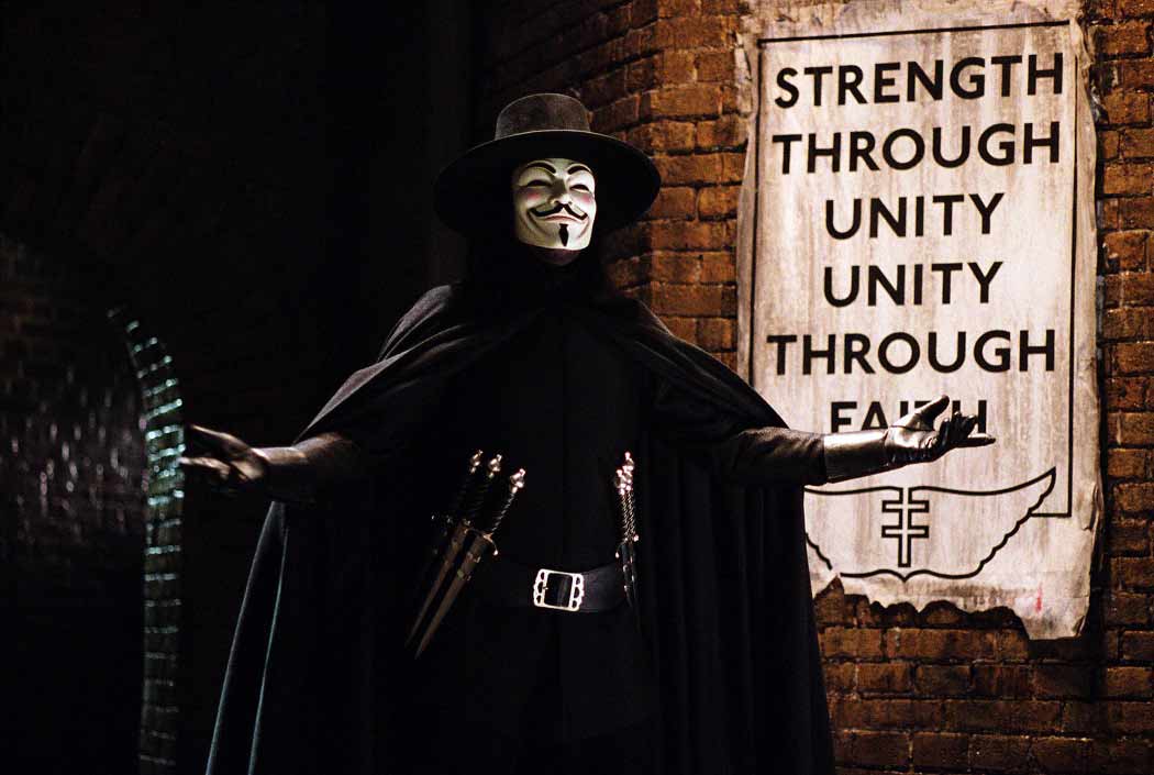 V, el personaje de V Of Vendetta.