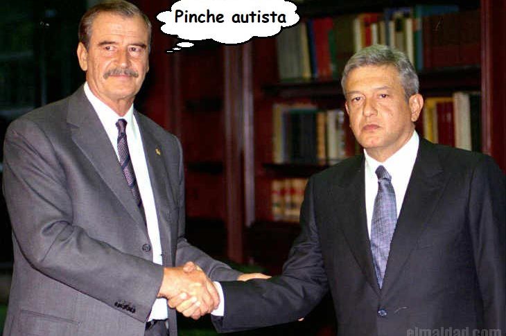 Vicente Fox con AMLO hace algunos ayeres.