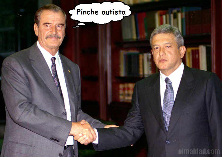 Vicente Fox con AMLO hace algunos ayeres.