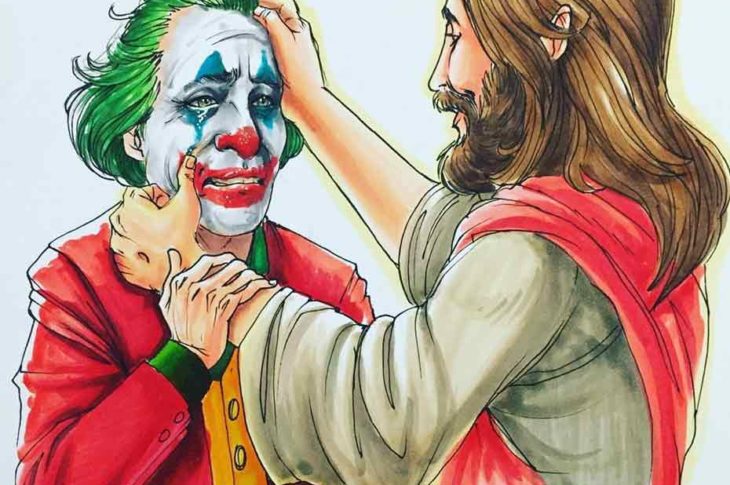 Joker con Jesucristo.