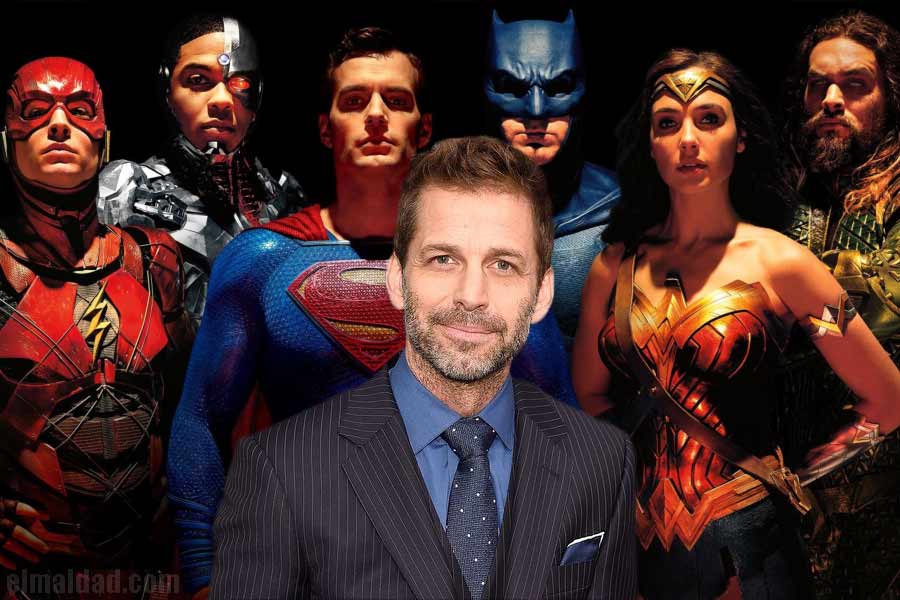 La liga de la justicia junto a Zack Snyder.