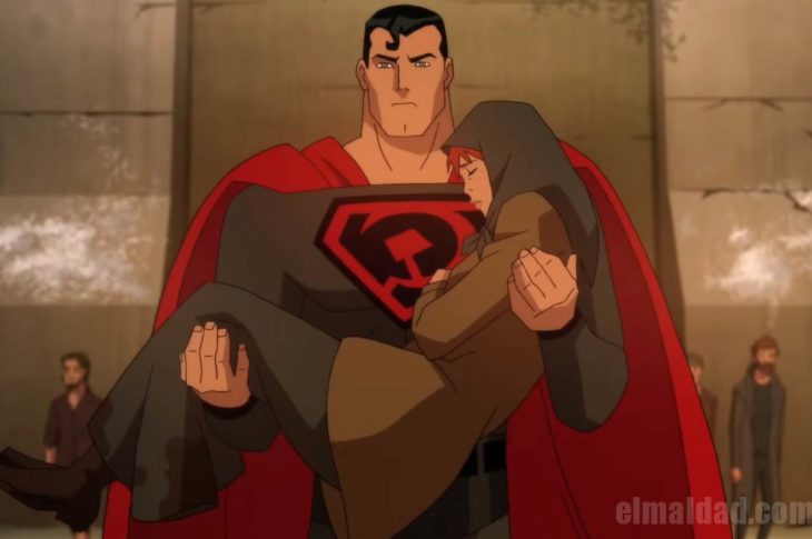 Captura de pantalla del trailer de Superman: Red Son.