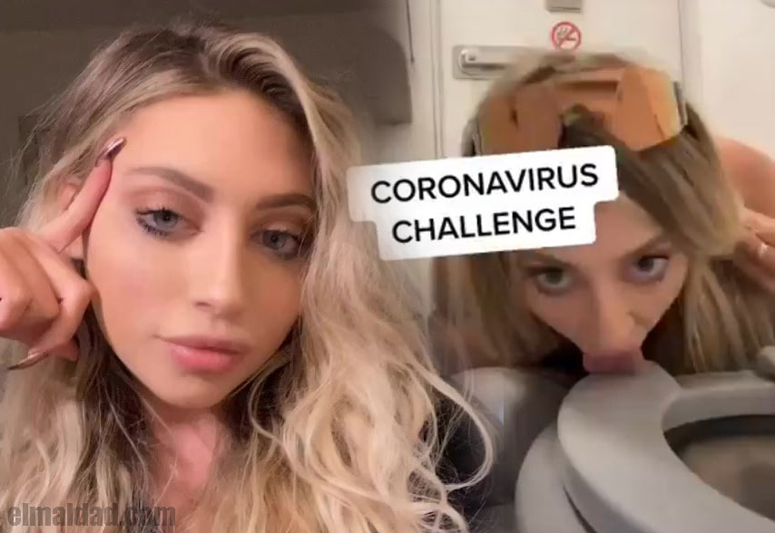 Ava Louise realizando el Coronavirus Challenge.