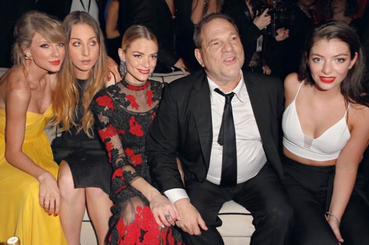 Harvey Weinstein con actrices de Hollywood.