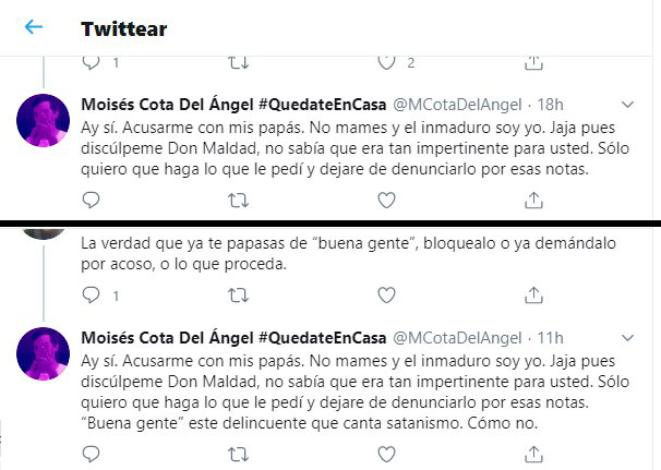 Los últimos tweets de Carlos Moíses.