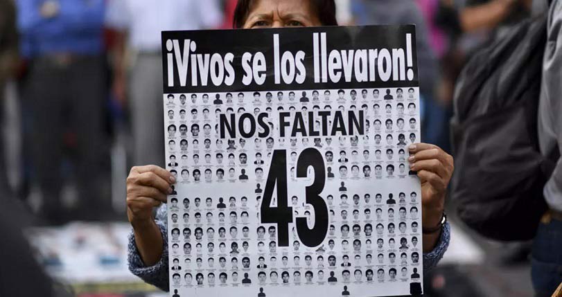 Una de las tantas protestas referentes a los 43 de Ayotzinapa.