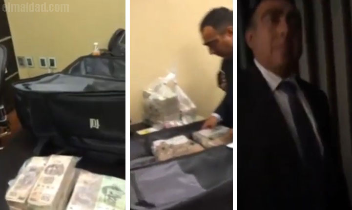 Vídeo de trasiego de dinero en el Senado, aparece Rafael Jesús Caraveo Opengo.
