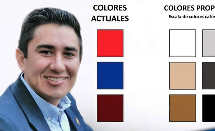 El regidor Diego Echeverría propuso la regularización de colores institucionales.