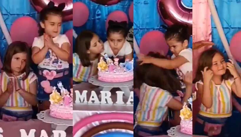 La fiesta de cumpleaños de una niña arruinada por otra.