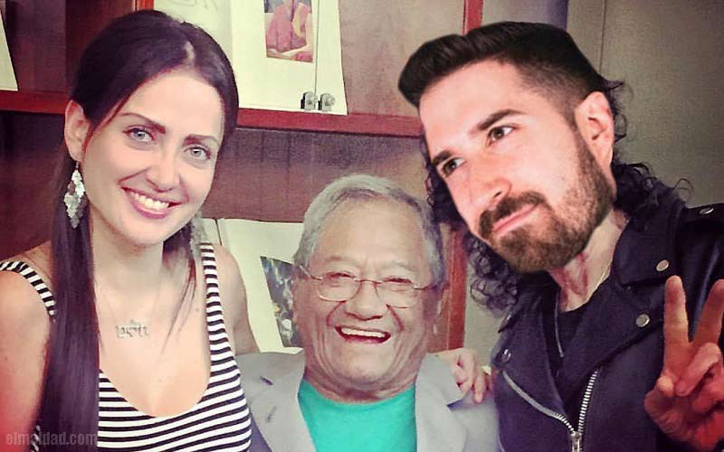 Celia Lora, Armando Manzanero y Alex Fernández.