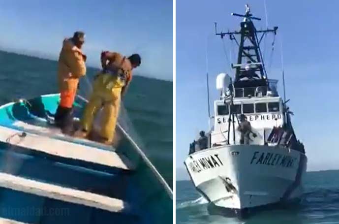 Sea Shepherd atacó a pescadores.