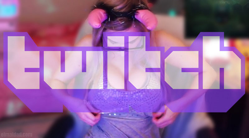 Una streamer de Twitch haciendo lo suyo.