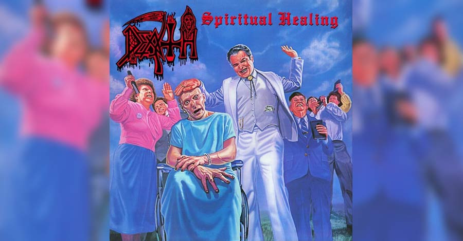 Portada de "Spiritual Healing" de Death.