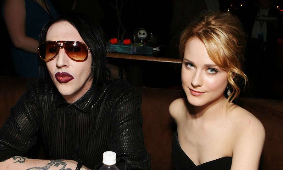 Manson y Wood cuando eran pareja.