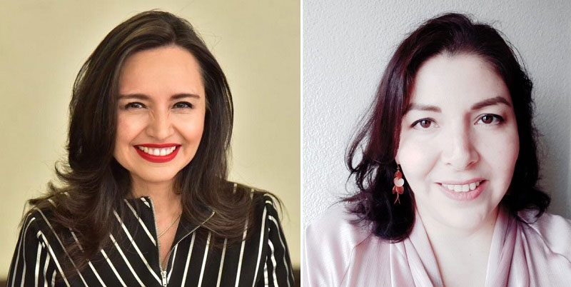 Natalia Rivera de Va X Sorona y la periodista Dianeth Pérez.