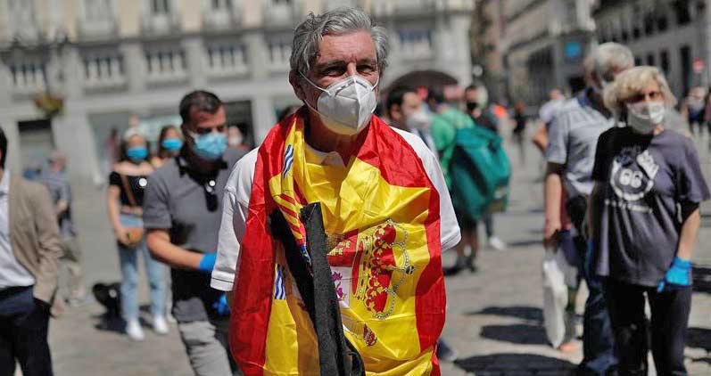 La pandemia en España.
