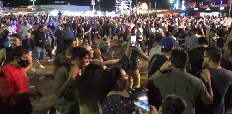 Captura de pantalla del concierto de Allison en las Fiestas del Sol.