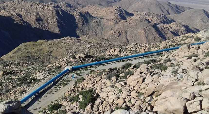 Acueducto que se encuentra en la Rumorosa.