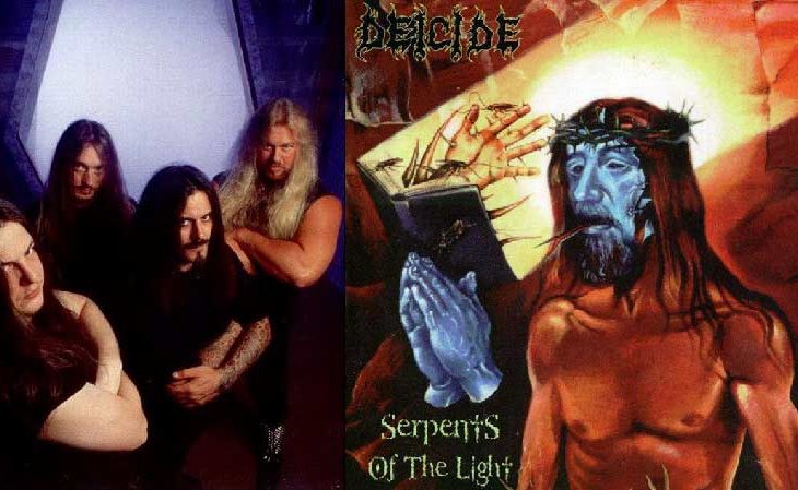 Deicide en 1997 y la portada de Serpents Of The Light.