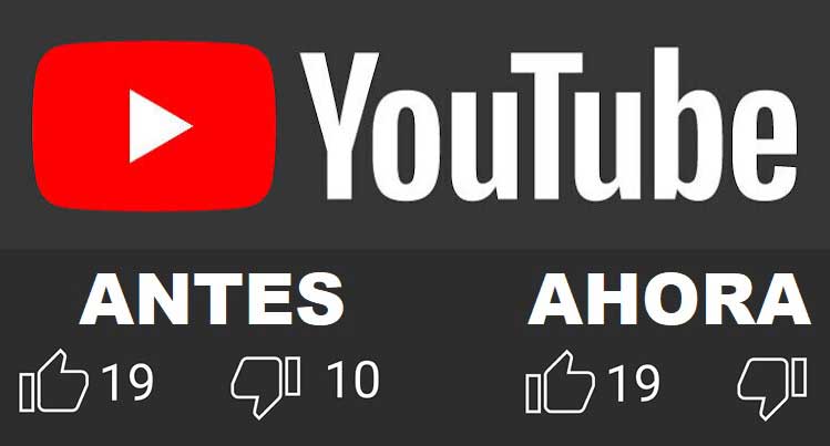 YouTube ocultará los "No Me Gusta".