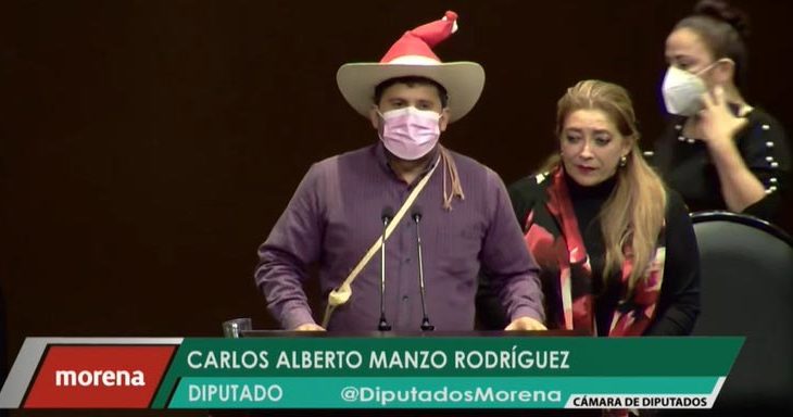 Carlos Alberto Manzo Rodríguez, diputado ridículo de Morena.