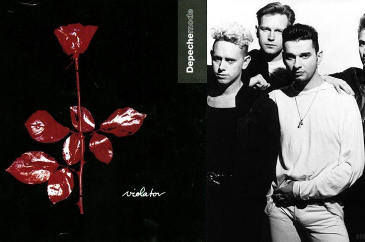 Portada del disco Violator de Depeche Mode.