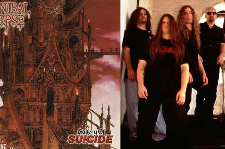 Portada censura de Gallery Of Suicide y Cannibal Corpse en 1997.