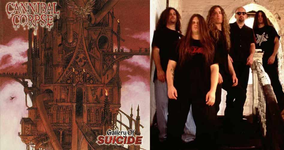 Portada censura de Gallery Of Suicide y Cannibal Corpse en 1997.