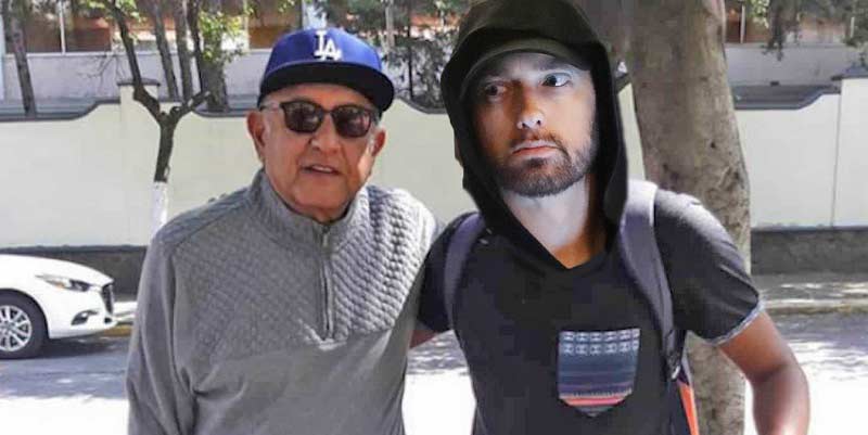 AMLO y Eminem. (Fotomontaje, luego no nos quiera corregir García Vilchis).