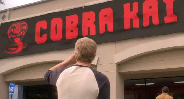 Captura de pantalla del promocional de Cobra Kai V.