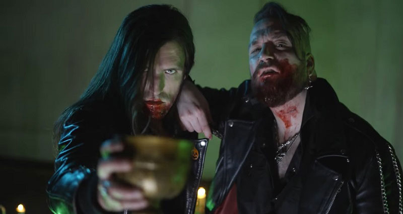 Captura de pantalla del video "Be My Death Cult" de Calabrese.