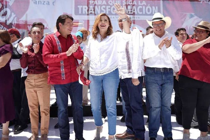 Proselitismo de funcionarios de Morena en Coahuila.