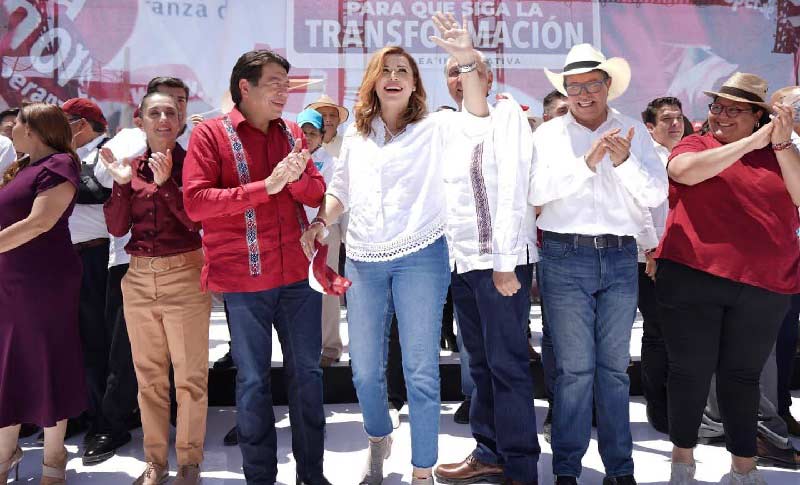 Proselitismo de funcionarios de Morena en Coahuila.