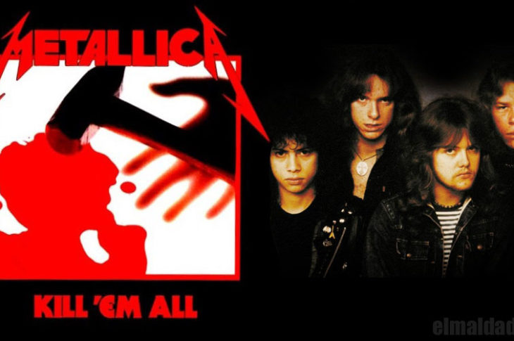 Portada de "Kill'Em All" de Metallica.