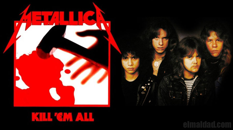 Portada de "Kill'Em All" de Metallica.