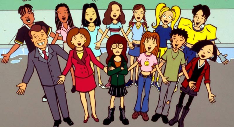 Algunos personajes de la serie Daria.
