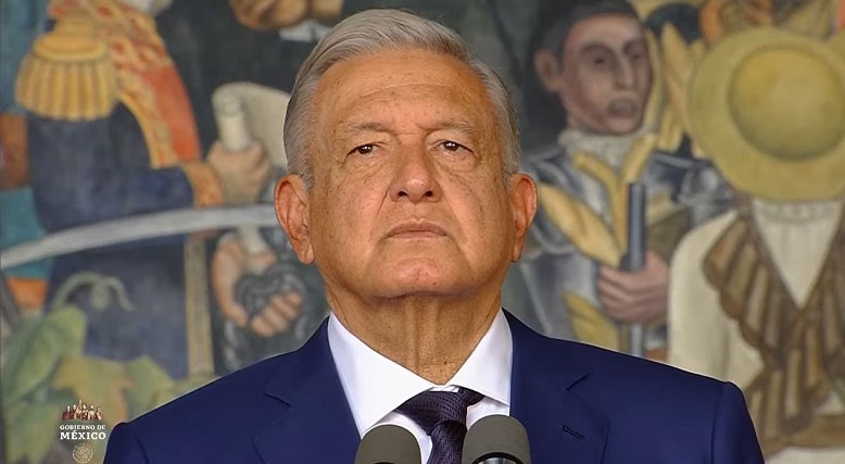 AMLO en su informe de gobierno.