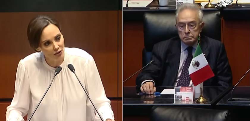 Senadores: Lilly Téllez y Héctor Vasconcelos.