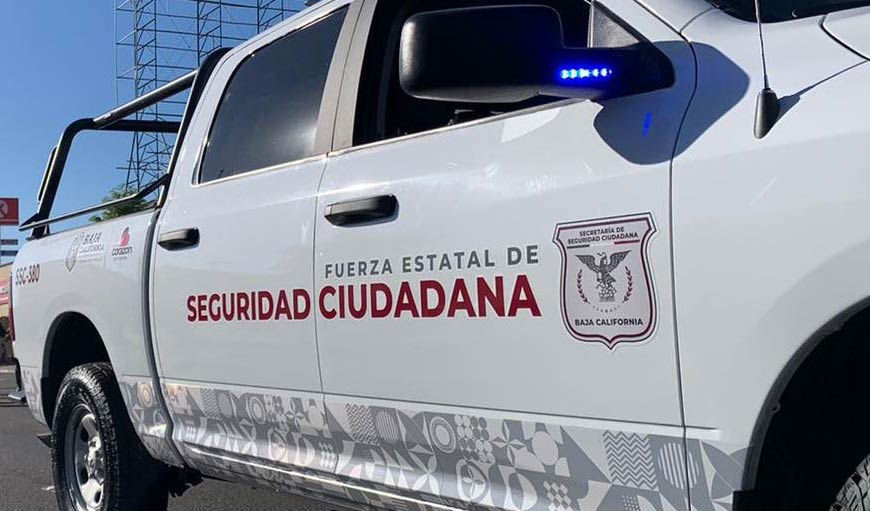 Unidad de la Secretaría de Seguridad Ciudadana en Baja California.