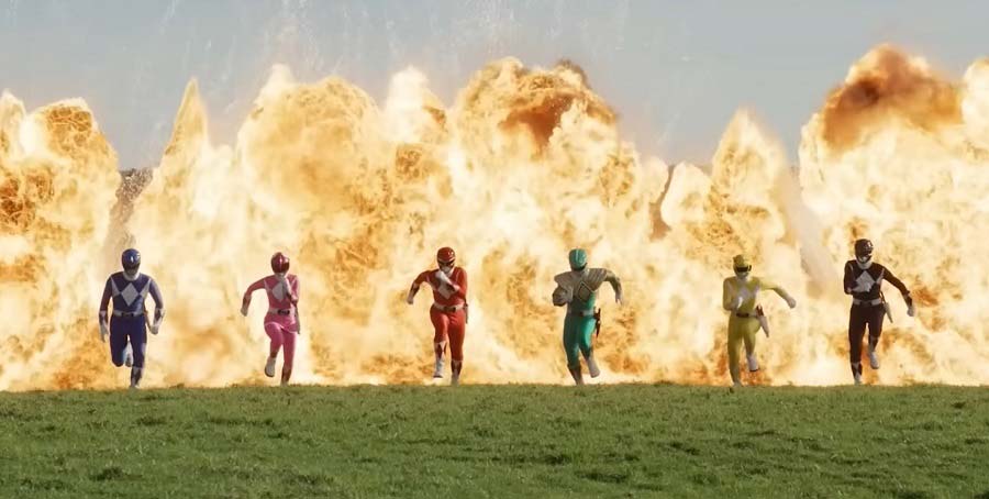 Captura de pantalla del trailer de la nueva película de los Power Rangers.