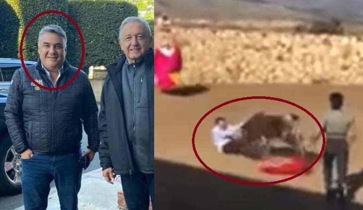 Ruíz Uribe con AMLO y luego perdiendo con el torito.